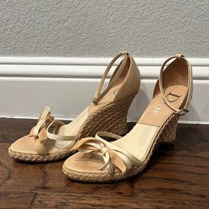 Authentic Dior espadrille wedges